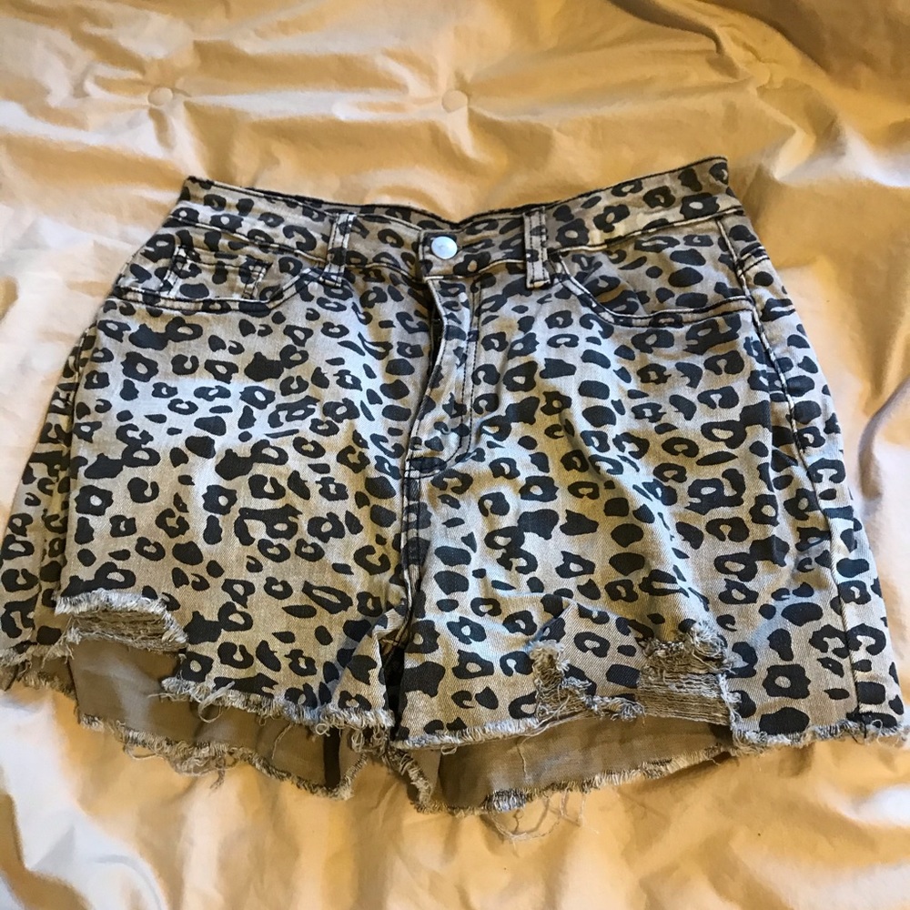 Cheetah Cut offs - Picture 2 of 4